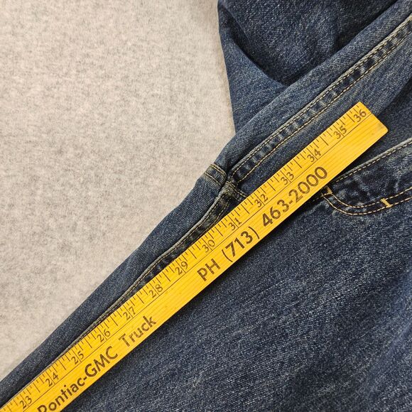 Lee Jeans Men's Relaxed Fit Blue Denim 38x32 Cotton Straight Leg - Picture 8 of 9